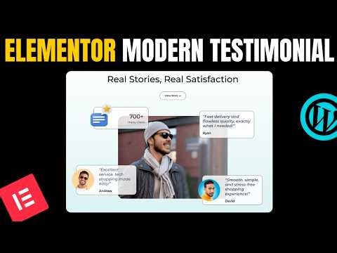 ELEMENTOR Tutorial 2026: Create a Professional Testimonial Section for WordPress
