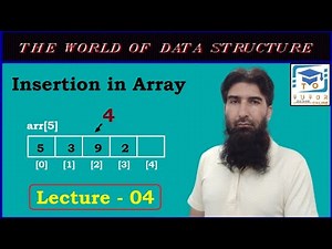 Algorithm of Insert new Value in Array | DS&A LECTURE – 04 |