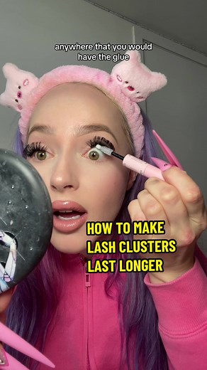 lash cluster tutorial: how to make your DIY lash clusters last longer. tips & tricks to make lash clusters last 6-10 days every single time!👁️👄👁️ #lashtutorial #lashclusters #diylashextensions #lashextensions #athomelashextensions