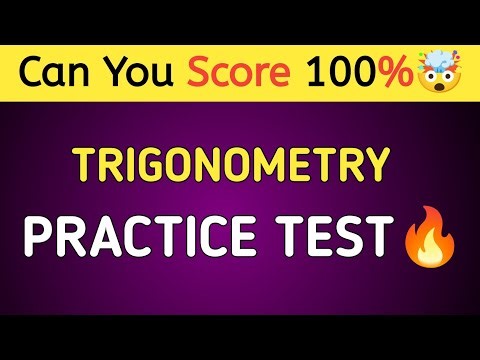 Trigonometry Quiz | Can You Score 100%? 🤯 | Trigonometry Practice Test