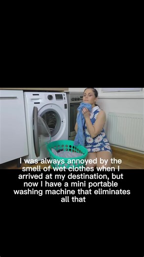 Mini Washing Machine Foldable Laundry Bucket https://amzn.to/46bf9Vn