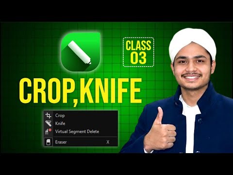 Crop & Knife Tool Explained CoralDraw🔥 | Class 03 | Tutorial
