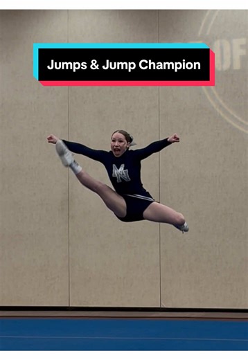 Jumps 🥇🎉 #cheerjumps #cheerleadingjumps #toetouchcheer #pikejump #cheercomp