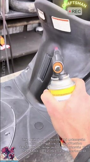 Restore Faded Motorcycle Plastic with Fire #video #vairalvideo #technology