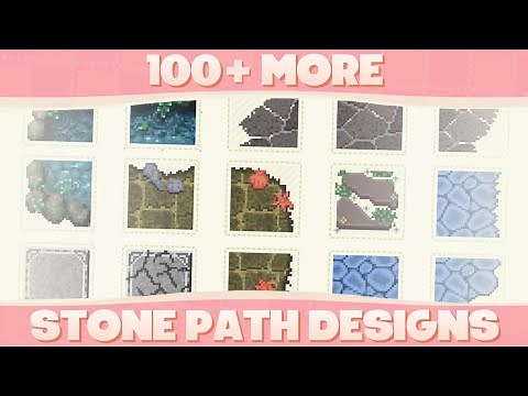 100 More Awesome Custom Stone Path Designs For Animal Crossing New Horizons! (August)