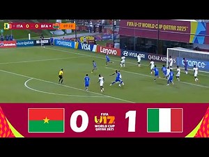 Burkina Faso contre Italie [0-1] | Coupe du Monde U-17 2025 | Résumé du Match !