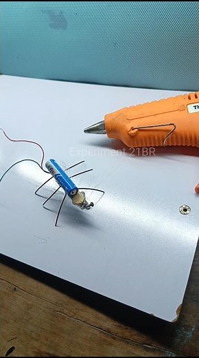 How to Make Cockroach Robot Using DC Motor | Easy Science Experiment | #shorts