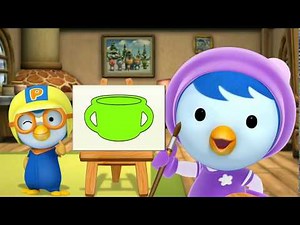 Pororo Play School: Pororo & Petty - Mixing Two Colors, Color Games, Art Play