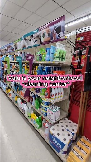 Valu isn't just your neighborhood home center -- we're your neighborhood *cleaning* center!