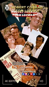 Hoy recordamos a Robert Conrad, actor y cantante que brilló en Intriga en Hawái y con Me Conformo, su mayor éxito en español. 🎶✨ #RobertConrad #Retro | Orfeón