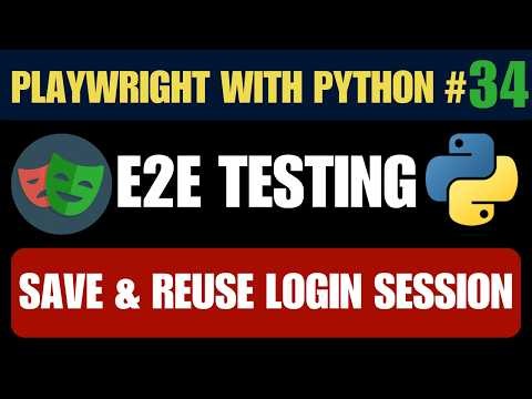 Playwright with Python #34 - Save & Reuse Login Session with Storage State | Skip Login Every Time