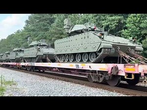 CSX S555 Military Train