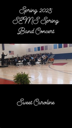 With their Christmas concert coming up, I thought a little throwback would be fun. The Sullivan East Middle School band plays "Sweet Caroline". My daughter is in the 7th grade here and plays the euphonium. #semsband #springconcert #euphonium #sweetcaroline #middleschoolband #band ❤️ | Ashley Louise Hoelscher Widner