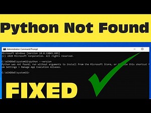 How to Fix Python Was Not Found Run Without Arguments to Install From the Microsoft Store Error