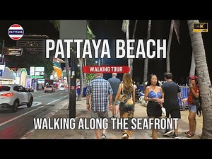🇹🇭 4k Night Walk Along Pattaya Beach 🌴 | The Untold Side of Pattaya’s Nightlife
