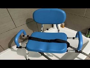 WHLICKS Sliding Shower Chair Tub Transfer Bench w/ Swivel Seat Review, Strong made, maneuvers easily
