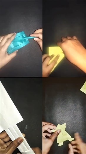 4 Easy Paper Crafts 😱 | Tank, Frog, Plane & Sword (DIY) paper weapons Easy make in one paper #diy