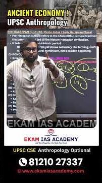 Ecology & Economy in Harappan Sites | Dholavira to Lothal Explained | UPSC Anthropology