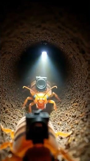 Inside the Invisible World 🧬 | Springtail Micro POV Underground #Shorts