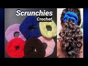 Tutorial scrunchie/dona/coletero básico tejido a crochet, paso a paso (1) | Tejiendo con Margaret