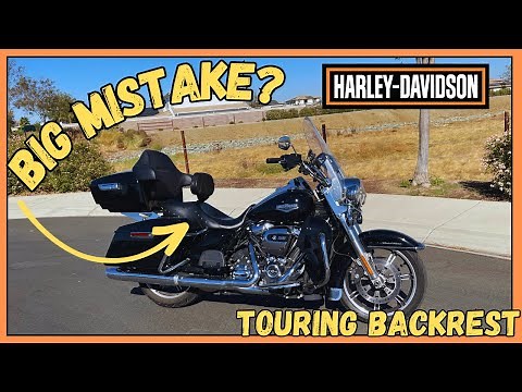 How to Install a Harley Davidson backrest