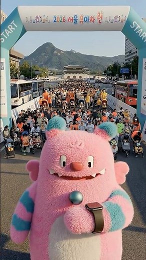 유아차런, 함께 달리는 하루🏃 l AI해치 애니메이션 18화 #shorts #애니메이션 #유아차런 #러닝