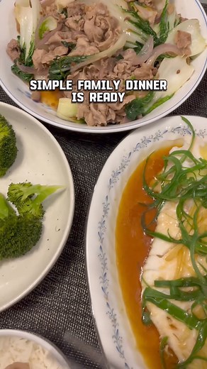 7.4K views · 25 reactions | Dinner Vlog Prepping and cooking a simple family Chinese dinner at home Simple dinners at home ideas: Steamed ginger scallion pickerel fish Steamed broccoli Beef and baby bok choy stir fry Rice  #dinner #dinnertonight #dinnerideas #familydinner #dinnertime #chinesecooking #chinesefood #fullhappybelly #easycooking #easymeals #recipes #cooking #food #stirfry #fish #healthyeating #healthymeals #healthycooking #healthyrecipes | Fullhappybelly | Facebook
