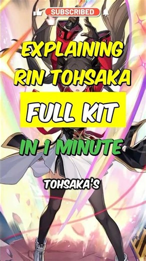 Explaining Rin Tohsaka FULL KIT in 1 minute! #honkaistarrail #hsr #shorts