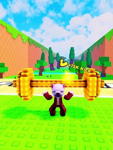 Pibble Gets STRONGER Every Hit! 💪🐶 Lucky Block Power! #roblox #robloxshorts
