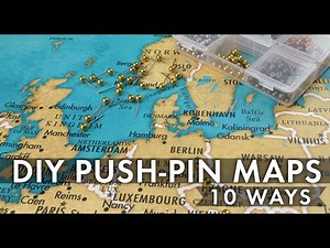 10 Easy Ways To Make A Push-Pin Map For Marking Travels | Easy DIY thoughtful gift | Craft #WithMe