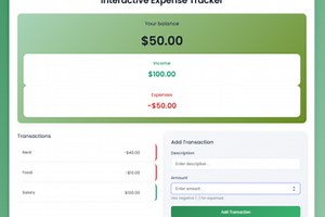 Interactive Expense Tracker