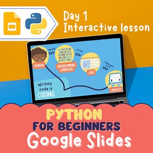 Python Coding Noprep Lesson: Interactive Google Slides   Video Tutorials