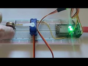 ESP32 Potentiometer to control the speed and direction of your 360° servo.