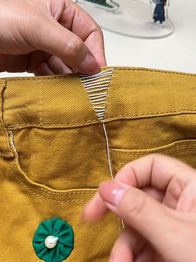 Easy Pant Waistband Tightening Sewing Trick