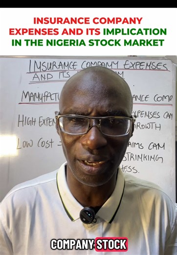 Insurance comp expenses and Manufacturing comp expenses in the Stock market #nigeriastockmarket #etfs #dividends #stocks #shares