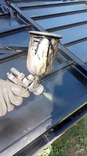 Paint Job - How to Paint Iron Gate With Air Paint Spray Gun