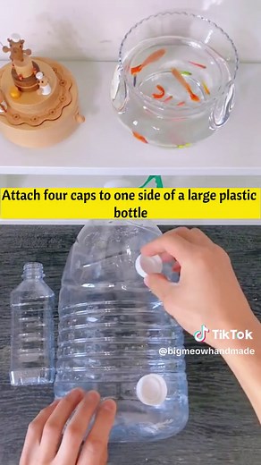 Homemade small water pump big fish tank, give small fish a new home#handmade #foryou #diy #fyp #handcraft #tutorial