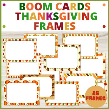 #HELLO26 Thanksgiving Day Boom Cards Frames and Templates