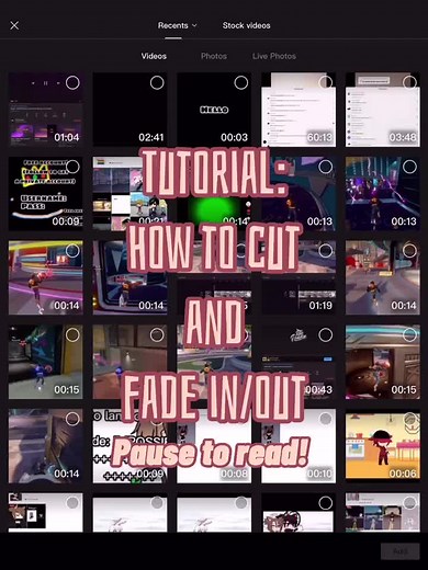 Capcut tutorial : how to cut in your clip and fade in/out! #fypシ #capcut #tips