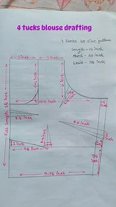 46K views · 304 reactions | 4 tucks blouse ki cutting ✂️✂️ Sewing Tips and Tricks ✨ Please follow me #blouse #kurti #customingtips #easysewing #clothingdesign #finishingwork #sewingtutorial #dresspatterns #jacketcutting #sewingtips #custom | Mamta Garima Kumawat | Facebook