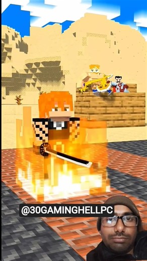 minecraft fire sword gun