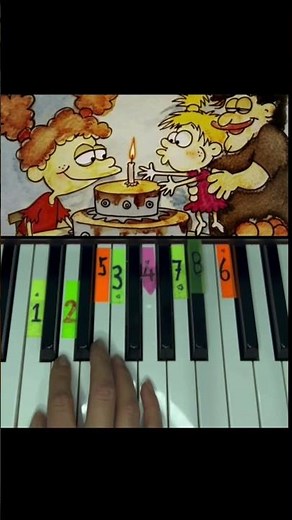 Happy Birthday 🎂 | Easy Piano Tutorial for Beginners #piano #pianotutorial #fyp