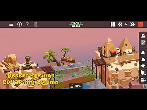 Poly Bridge 3 - Desert Springs - Collapsing Column