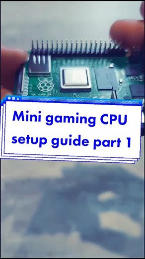 Raspberry Pi Mini Gaming CPU Setup Guide - Part 1