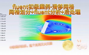 fluent滑移网格案例=网格划分 分析 后处理