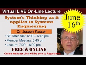 2021-06-16: System's Thinking as it applies to Systems Engineering (Kasser)
