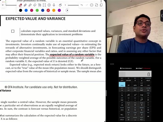 Expected Value and Variance of a Random Variable