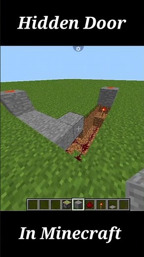 How to Make a Hidden Automatic Door in Minecraft Java Edition (PojavLauncher) - EASY Tutorial #shors