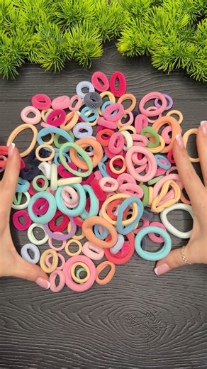 Easy Craft 🔥🔥 with Hair Rubber Bands Tutorial #tutorial #craft #diy #easycrafts #handmade | VIKI Studio DIY