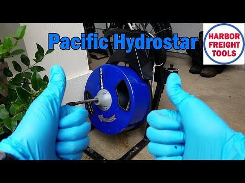PACIFIC HYDROSTAR 50 Ft. Compact Electric Drain Cleaner🚽💩👍 ‪@JamesBondJB007‬ ‪@harborfreight‬